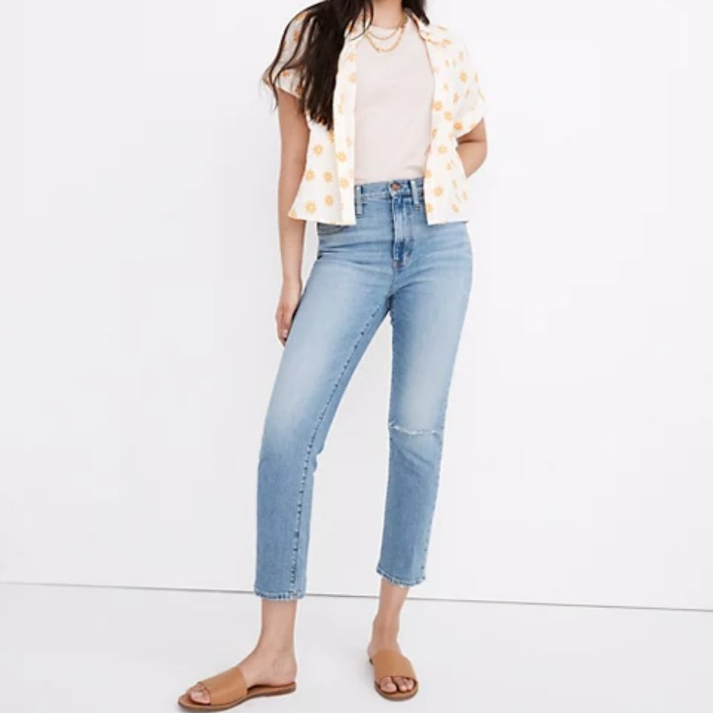Madewell High-Rise Slim Crop Boyjean